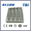 4x18w cell troffer light with 4 lamp