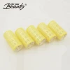 5 Pieces 28MM Yellow Easy Using No Pins/Clips Thermal Self-Adhering Hair Rollers
