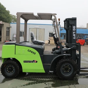 5 Years Guarantee Load 5000kg Lifting 3m Electric Stacker Truck Electric Battery Forklift