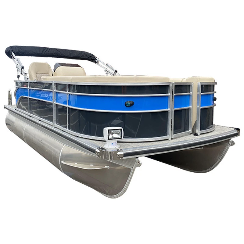 5.2m/ 17ft Pontoon Aluminum Boat with Advanced Accessories
