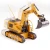 Import 5CH Die-Cast Metal Engineering Truck remote control excavator toys Construction Vehicle rc Toy from China