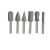 Import 6PCS 1/4&quot; Hss Rotary Drill Bit Files Burr Drill Bits Rasp Burr Electric Grinder Accessories for Metal Engraving Grinding from China