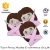 Import 7.5CM Cartoon Emoji Girl Objected Patch Embroidered Applique Iron On Sew Craft from China