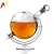 Import 850ml 1000ml Glass base Whiskey Decanter Globe Set with 4 Etched Globe Whisky Glasses - for Liquor,Bourbon, Vodka - from China