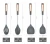 Import 8pcs/set Silicone kitchenware silicone spatula and spoon set, small tube handle cooking silicone kitchen utensils set from China