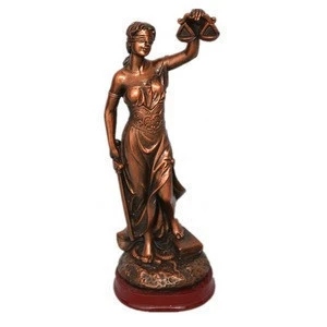 8&quot;Justice Lady Brass Statue sculpture for law office desktop statue