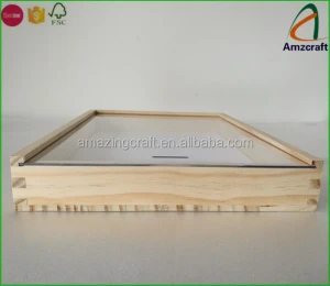 A4 Book Wooden Storage Sliding Lid Box with Customized Logo