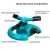 Import Adjustable Gardening Supplies 360 Degree Automatic Rotating Portable Garden Lawn Sprinkler from China