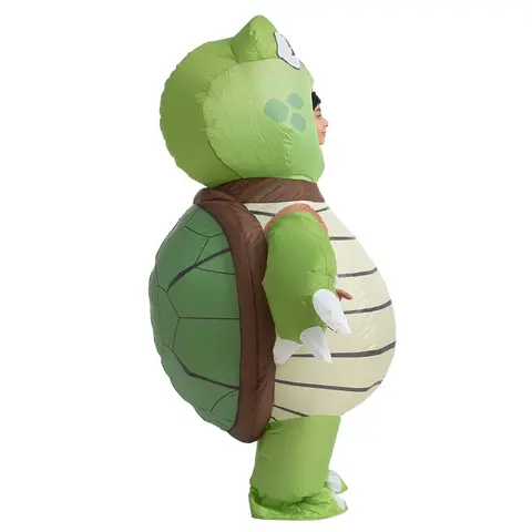 Buy Adult Cute Animal Green Turtle Blow-up Suit Halloween Carnival ...