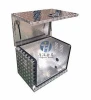 Aluminium checker plate top opening door generator tools storage tool box with heat emession hole