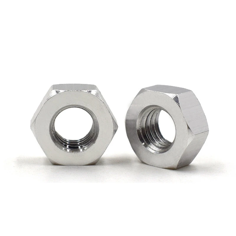 Aluminum 6061Hex Nuts Machine screw nuts M2M2.5M3M4M5M6M8 M10M12M16M20M22M24