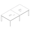 Aluminum Alloy Frame Wood Conference Tables