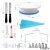 Import Amazon Cake Decoration set baking tools rotating Cake stand turntable Supplies plastic cake stand from China