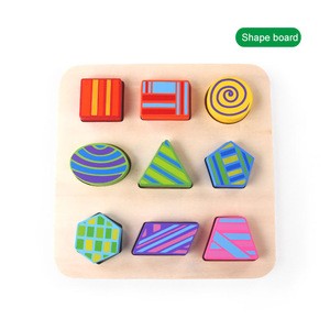 Animal number map puzzle cognitive board building block toy spelling two-three-four children montessori early education