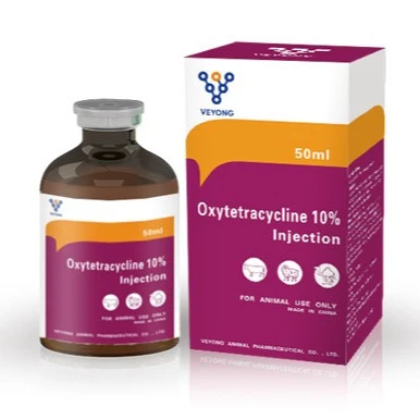 Animal Veterinary Drugs Oxytetracycline Injection 10% with Long-acting Injeciton Livestock Farm Poultry Farm Anthelmintic Drugs