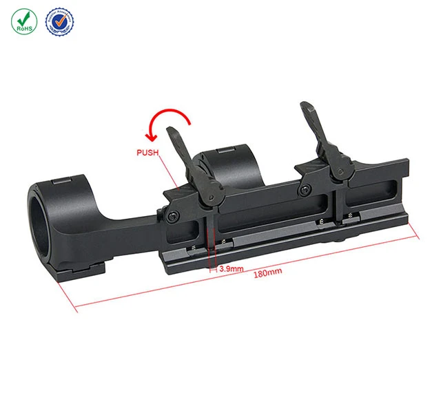 AR 15 scope mount aluminum 30 or 35mm double ring QD fits 21.2mm picatinny rail for hunting HK24-0164