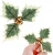 Import Artificial Holly Berry with Green Leaves for Christmas Wreath Arrangement Cake Toppers Craft Wedding Party Decorations (Gold) from China