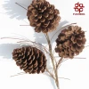 Artificial Plastic Plants Simulated dry Flowers with pinecone branch leaves for fall wall backdrop Christmas decoration