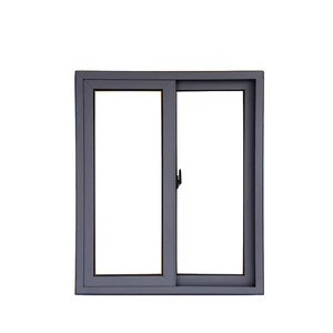 Ash Black Aluminum sliding window system window on bargain price is available for hotel apartment