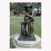 Auction Records statue Of A CowBoy And Dog