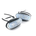 Auto lighting system Round gold yellow red 12V 24V led side marker light for trucks