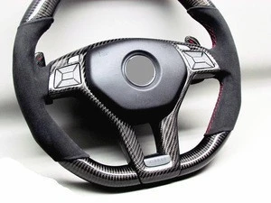AUTO RACING CAR STEERING WHEEL  FOR Mercedes-Benz  SL63 C63 CLS63 A45 AMG CARBON  FIBER STEERING WHEEL 2015