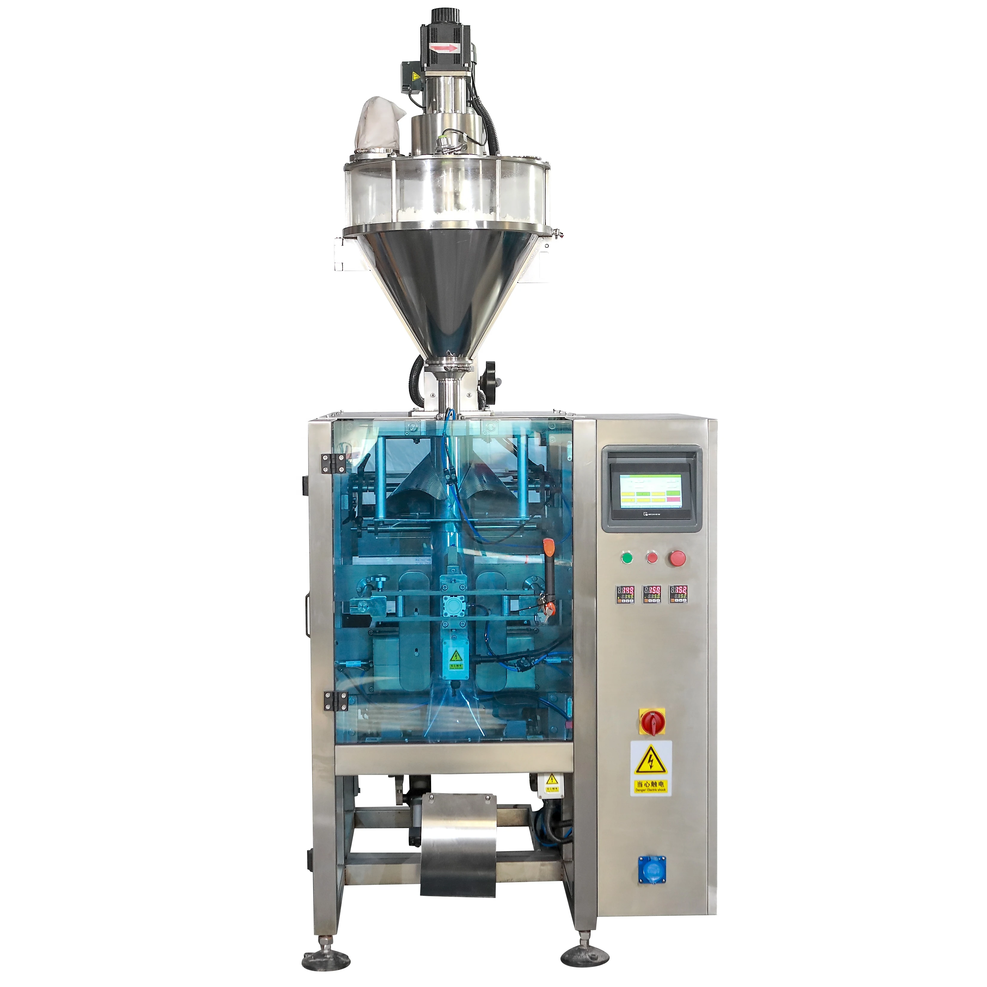 Automatic Ginger Garlic Tea Coffee Spice Nut Granule Dry Powder Weighing Pouch Powder Filling Machine