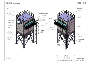 Bag Type Electro agnetic Pulse Cyclone Dust Collector