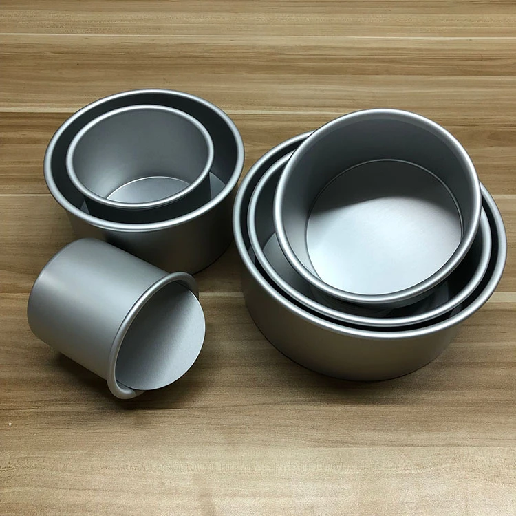 Baking mold 1.0 thick 4-16 inch aluminum alloy heightening movable bottom round anode movable cake mold