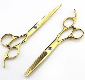 Barber scissors / hair scissors 6.5 cm inch hollow ground