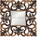 beautiful antique gold decorative bath mirror