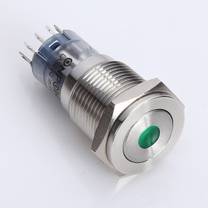 Best price now! ONPOW (CE, ROHS) 16mm 1NO1NC dot illuminated metal push button switch