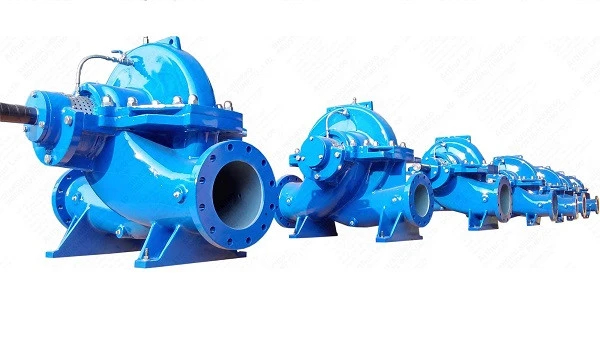 Big Flow Double Suction Impeller Volute Casing Axial Split Casing Centrifugal Water Pump