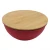 Import Biodegradable reusable bamboo fiber salad bowl kitchen bowl set with wood lid from China