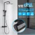 Import Black 38 degree constant temperature shower faucet shower bathtub faucet copper shower faucet from China