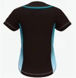 Black body with sky panels custom baseball jersey