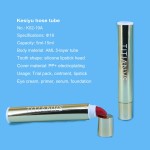 Black Lip Gloss Tube Black Box Wrapped with Custom Logo