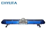 Blue strobe LED Flashing Warning Ambulance led lightbar For Emergency Vehicle with siren and speaker