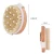 Import Boar Bristle CelluliteWooden Exfoliating Bath Shower Brush Round Natural Bathing Dry Body Scrub Brushes with Massage Nodules from China