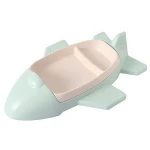 boat shape bamboo fiber degradable dinnerware set