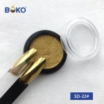 BOKO SD-22 0.5g/jar high-end product golden Chrome Powder Mirror Powder Nail Holographic Golden Chrome Powder OEM/ODM service