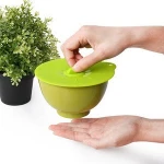 BPA Free Durable food grade Silicone rubber cooking cookware pan pot bowl suction food covers spill stopper lid