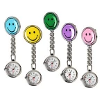 Brooch Design Cheap Colorful Portable Silicone Clip Watch Nurse FOB Watch