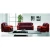 brown vintage office leather sofa wood frame 3+1+1 seat designer style Foshan office furniture