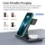 Bulk Cheap Wholesale Wireless Charging Station 3 in 1 Wireless Charger Qi Magsafe Cordless Apple 3 in Charger for Samsung Em Custom Factory in China