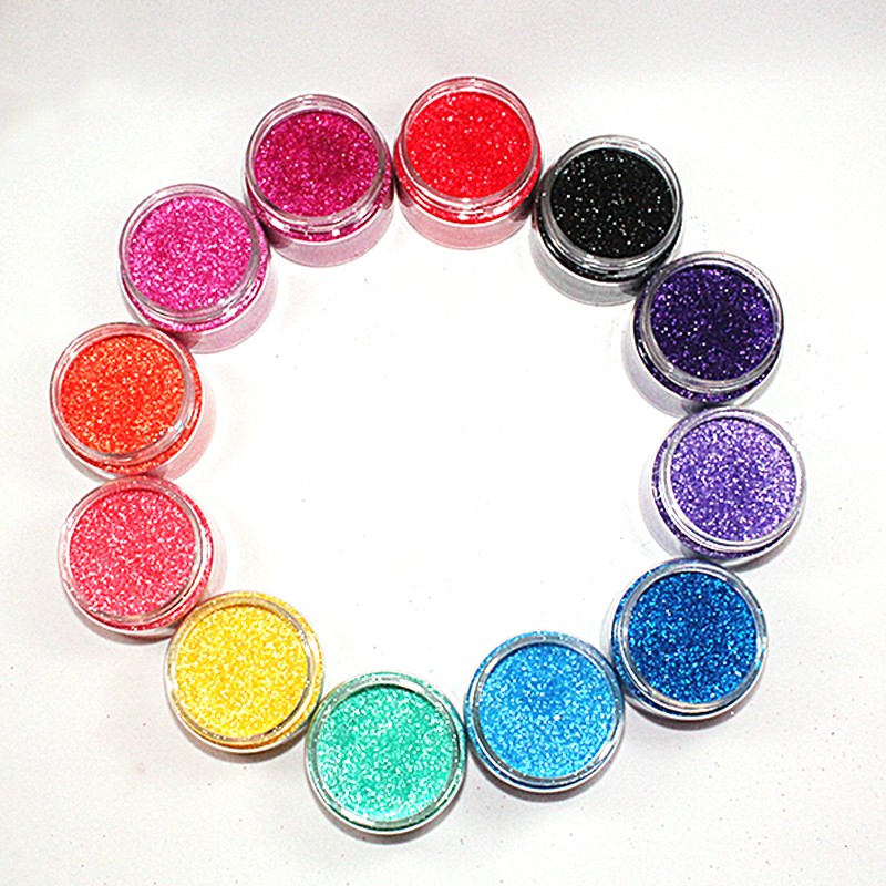 Bulk sales good price colored matte effect series glitter powder for nail art