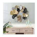 Butterfly Mirror Wall Art For Home Decoration Metal Art For Sale Luxury Antique Natural Theme Metal Wall Mirror