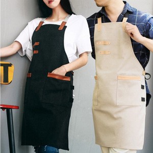 Canvas  Work bbq Apron Customized Logo Tool Apron Garden  Aprons with Tool Pockets