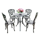 Casting aluminum outdoor furniture table garden sets