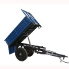CE approved single axle farm tractor use self dumping trailer